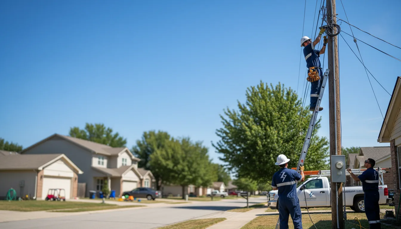 Residential electrician providing installation services in Canadian, TX